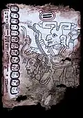 Seite aus dem Mexiko Maya Codex