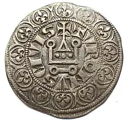 Gros tournois von Philipp IV. (Frankreich), Avers