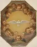 Abdeckung des oberen Altarbilds aus dem 19. Jahrhundert