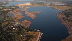 Großräschener See, Luftaufnahme (2015)