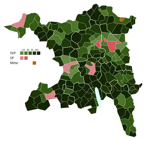 Stärkste Partei nach Gemeinden