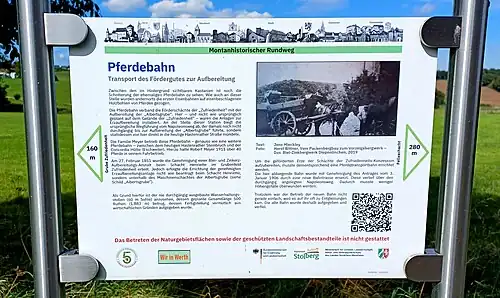 Infotafel Pferdebahn