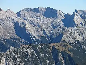 Die Grubenkarspitze von der Kaskarspitze