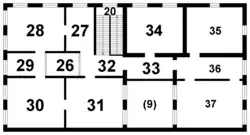 Schematischer Grundriss Dachgeschoss