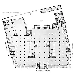 Grundriss des Erdgeschosses, 1907 und 1930