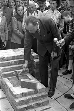 Grundsteinlegung am 22. Juni 1952