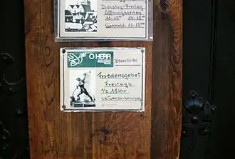 Einladung zum Friedensgebet 1989