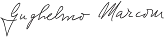 Signatur von Guglielmo Marconi