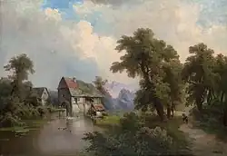 Alte Mühle an einem Gebirgsbach