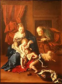 Bartolomeo Guidobono, Heilige Familie mit dem Johannesknaben (um 1700).