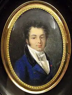 Porträt des Baron Guillaume Peyrusse, signiert von Edouard-Joseph Corbet (1772–1825)