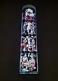 Altarfenster mit vier Jesus-Motiven