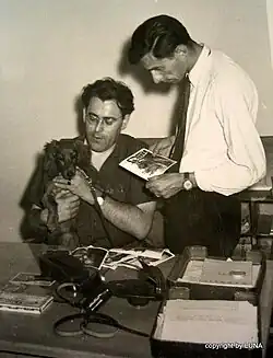 Gustaf Adolf Neumann (links)