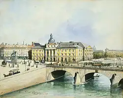 The old opera house from Helgeandsholmen aus (Stockholm, 1892)