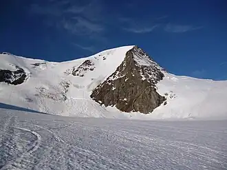 Gwächtenhorn von Norden, vom Steingletscher