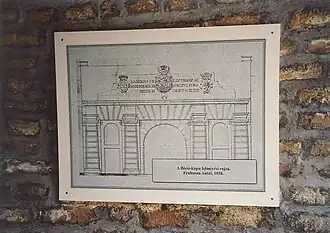 Győr Lapidarium, Plan des Wiener Tores