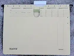 Hängehefter mit Vollsichtreiter zur Beschriftung