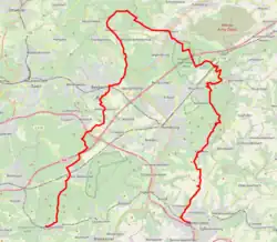 Karte des Wanderweges