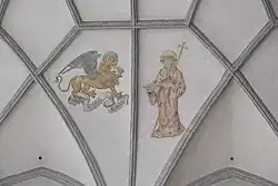 Hieronymus und Löwe, Symbol des Evangelisten Markus