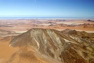 Klinghardtberge. Im Vordergrund der Höchster Blick Richtung Westen (Am Horizont der Atlantik)