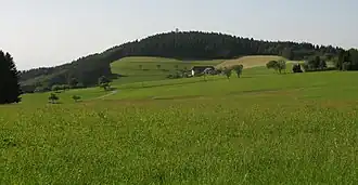 Der Hünersedel, gesehen vom Zweitälersteig.