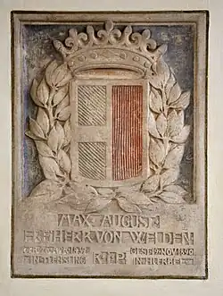 Epitaph Max August von Welden, 1890