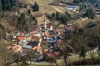 NW-Ansicht der Marktgemeinde Hüttenberg