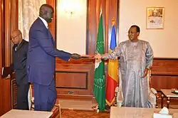 Deng mit Präsident Idriss Déby (Tschad)