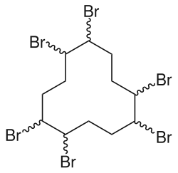 Struktur von Hexabromcyclododecan