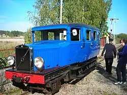 Schienenbus der Hällefors–Fredriksbergs Järnvägar (HFJ) bei der Museumseisenbahn Östra Södermanlands Järnväg