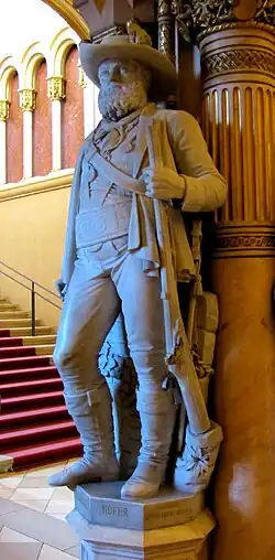 Andreas-Hofer-Statue in der Feldherrenhalle des HGM in Wien