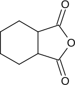 Strukturformel von Hexahydrophthalsäureanhydrid