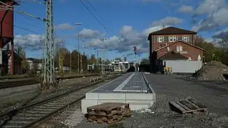 HHB-Bahnsteig in Weil der Stadt, Bauzustand 11/2023