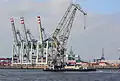 Schwimmkran HHLA III im Hamburger Hafen