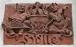 Terrakottarelief Hölle