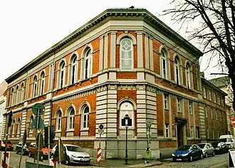 Logenhaus in Lübeck an der Ecke Schildstraße 22–30/St.-Annen-Straße 2