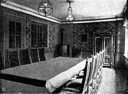 Musiksaal, gleichzeitig Sitzungszimmer des Kirchenvorstandes