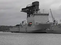 HMAS Choules im Januar 2012