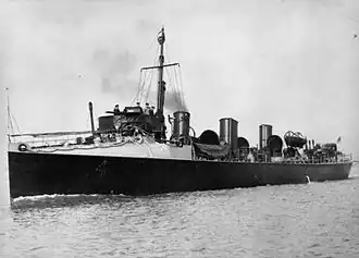 HMS Flirt, 1916 durch deutsche Torpedoboote versenkt