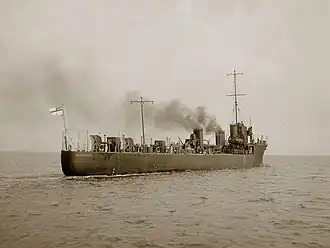 Die HMS Sparrowhawk 1913