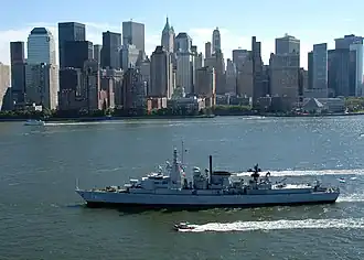 Hr. Ms. Jacob Van Heemskerck vor New York