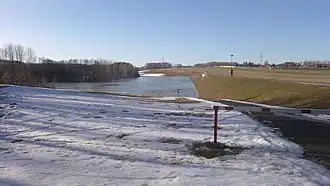 Hochwasserrückhaltebecken Neuwürschnitz (16. Februar 2019)