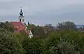 Blick auf die reformierte Kirche