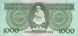 1000 Forint Rückseite