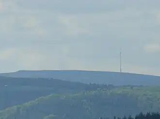 Haardtkopf mit Sendemast aus Richtung Norden