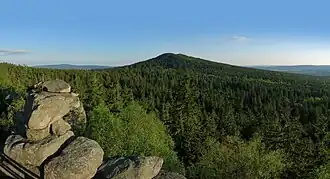 Blick vom Großen Haberstein zur Kösseine