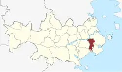 Lage des Grarup Sogn in der Haderslev Kommune