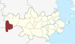 Lage des Kirchspiels Højrup in der Haderslev Kommune