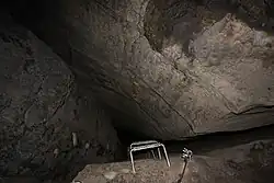 Kamin im oberen Abschnitt