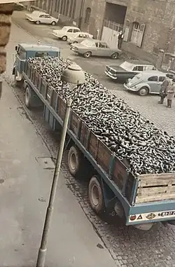 Transport von Edelstahl-Schweiß- und Pressfittings von Frankfurt nach Attendorn für die Weiterverarbeitung (1978)